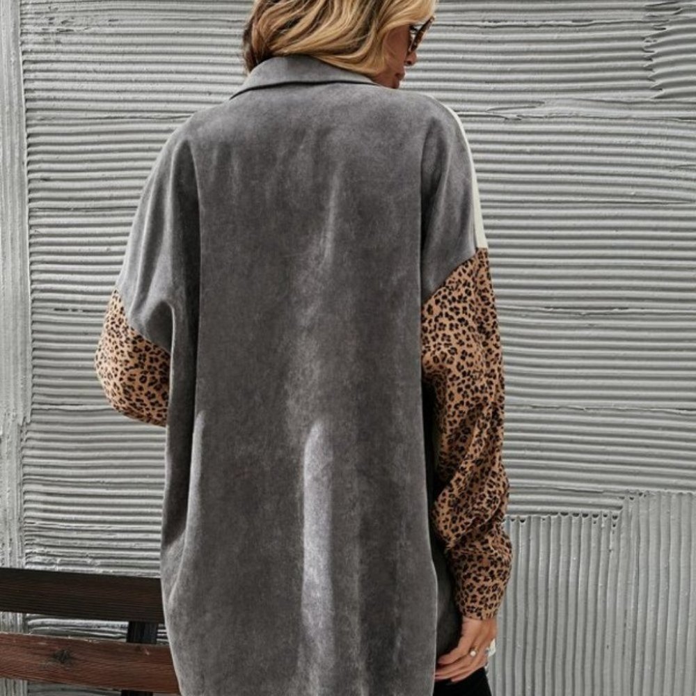 Multi Color & Print Contemporary Cut & Sew Leopard - Picture 5 of 5
